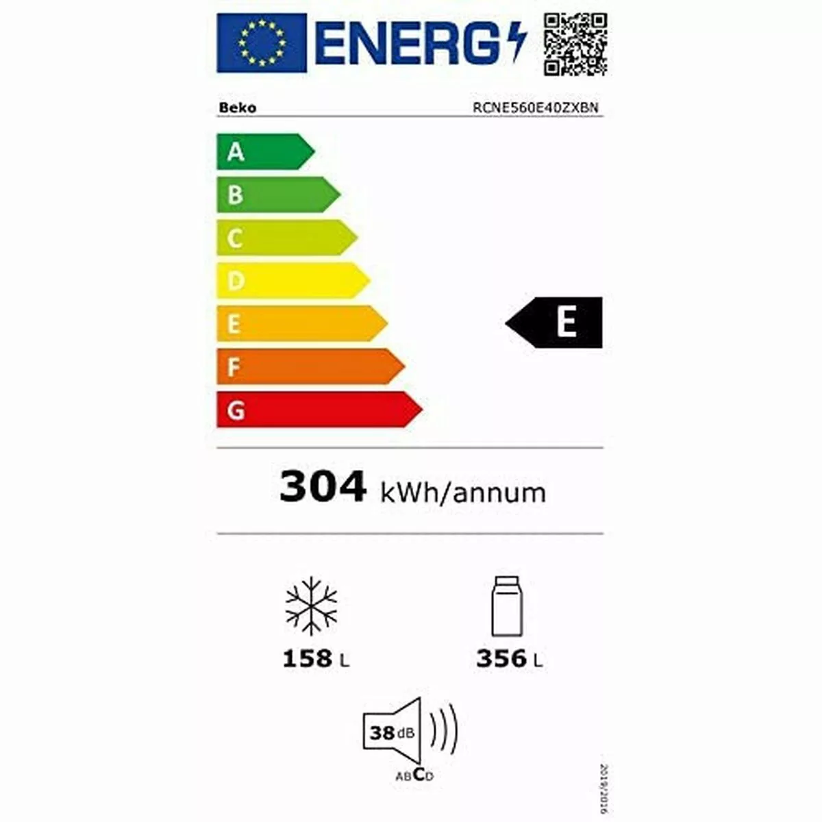 Kühl-gefrierkombination Beko Rcne560e40zxbn Edelstahl (70 X 74.5 X 192 Cm) günstig online kaufen