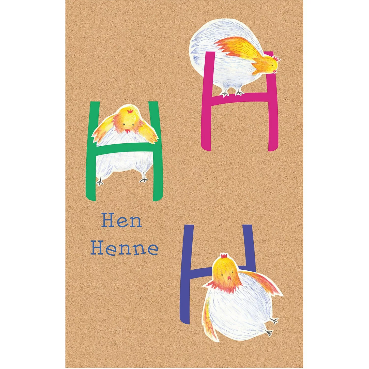 Komar Poster "ABC Animal H", Buchstaben, (1 St.), Kinderzimmer, Schlafzimme günstig online kaufen