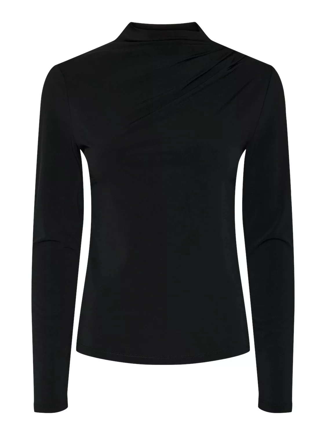 pieces Langarmshirt "PCMADISON LS DRAPED TOP NOOS BC" günstig online kaufen