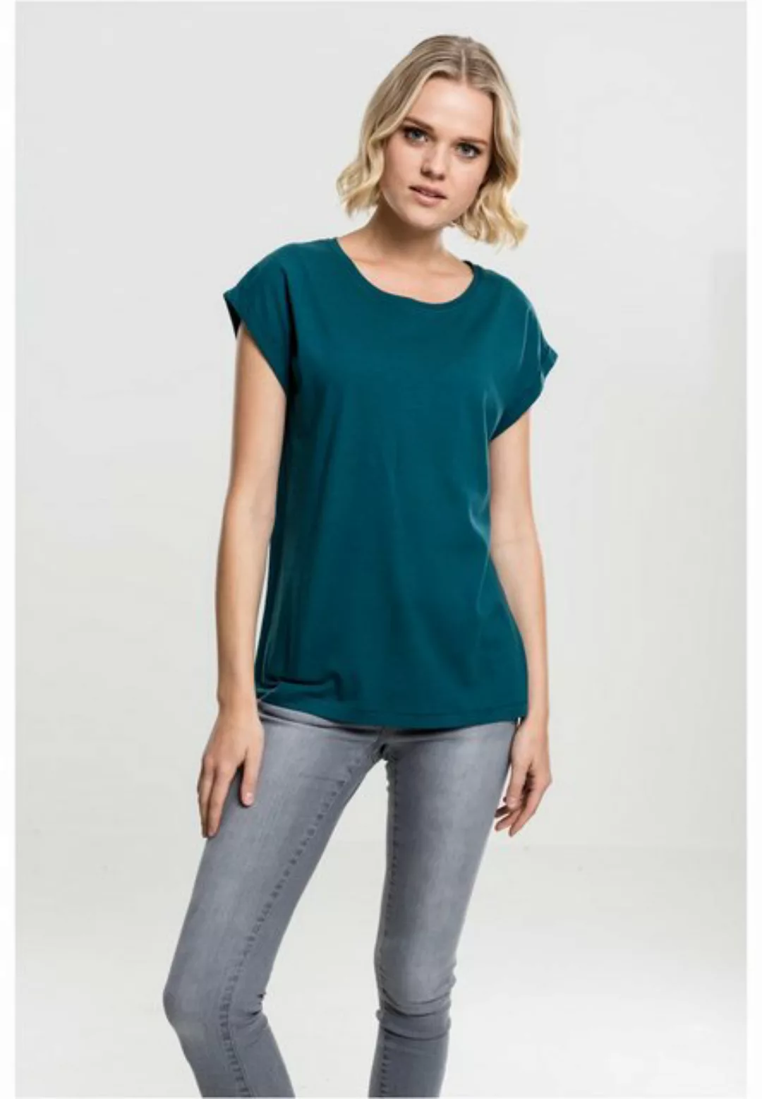 URBAN CLASSICS T-Shirt TB771 - Ladies Extended Shoulder Tee teal XS günstig online kaufen