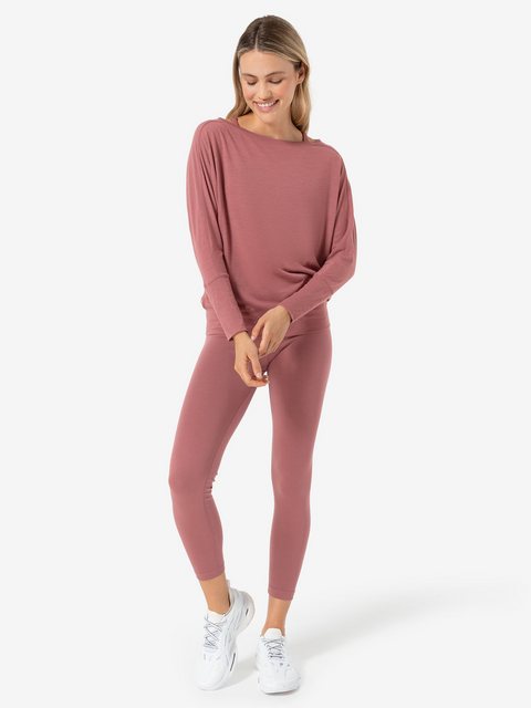 SUPER.NATURAL Langarmshirt für Damen aus Merino W KULA TOP mit leichten Fle günstig online kaufen