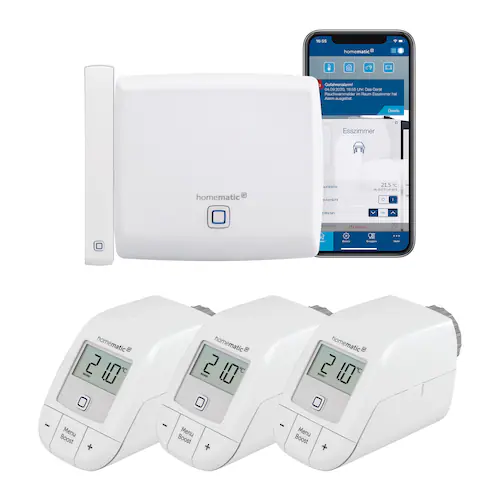 HomeMatic Heizkörperthermostat »Access Point + 3x Thermostat basic + Fenste günstig online kaufen