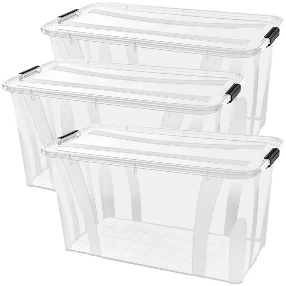 Siena Home Aufbewahrungsbox "Anzio", (Set, 3 St.), Kunststoff, 100% recycle günstig online kaufen