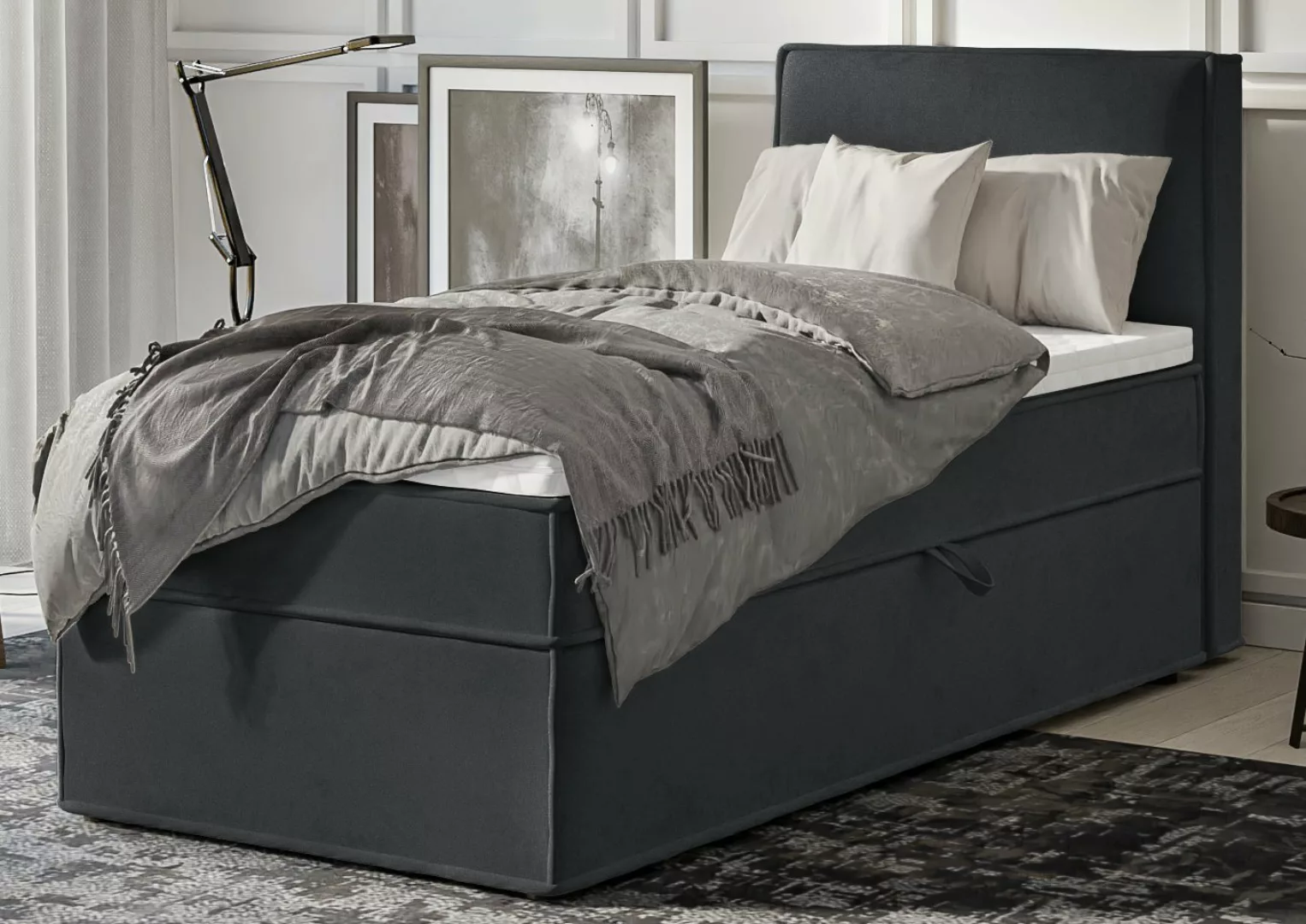 S-Style Möbel Boxspringbett Plaza, mit Topper und zwei Bettkästen günstig online kaufen