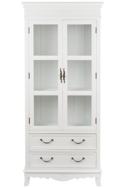 Wohnando Vitrine Großer Vitrinenschrank "Melody", Holz, 31x70x177 cm, Hochs günstig online kaufen