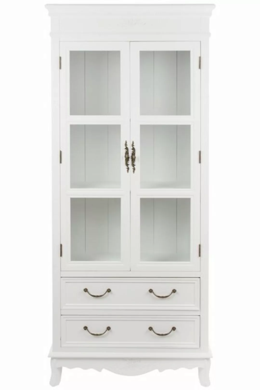 Wohnando Vitrine Großer Vitrinenschrank "Melody", Holz, 31x70x177 cm, Hochs günstig online kaufen