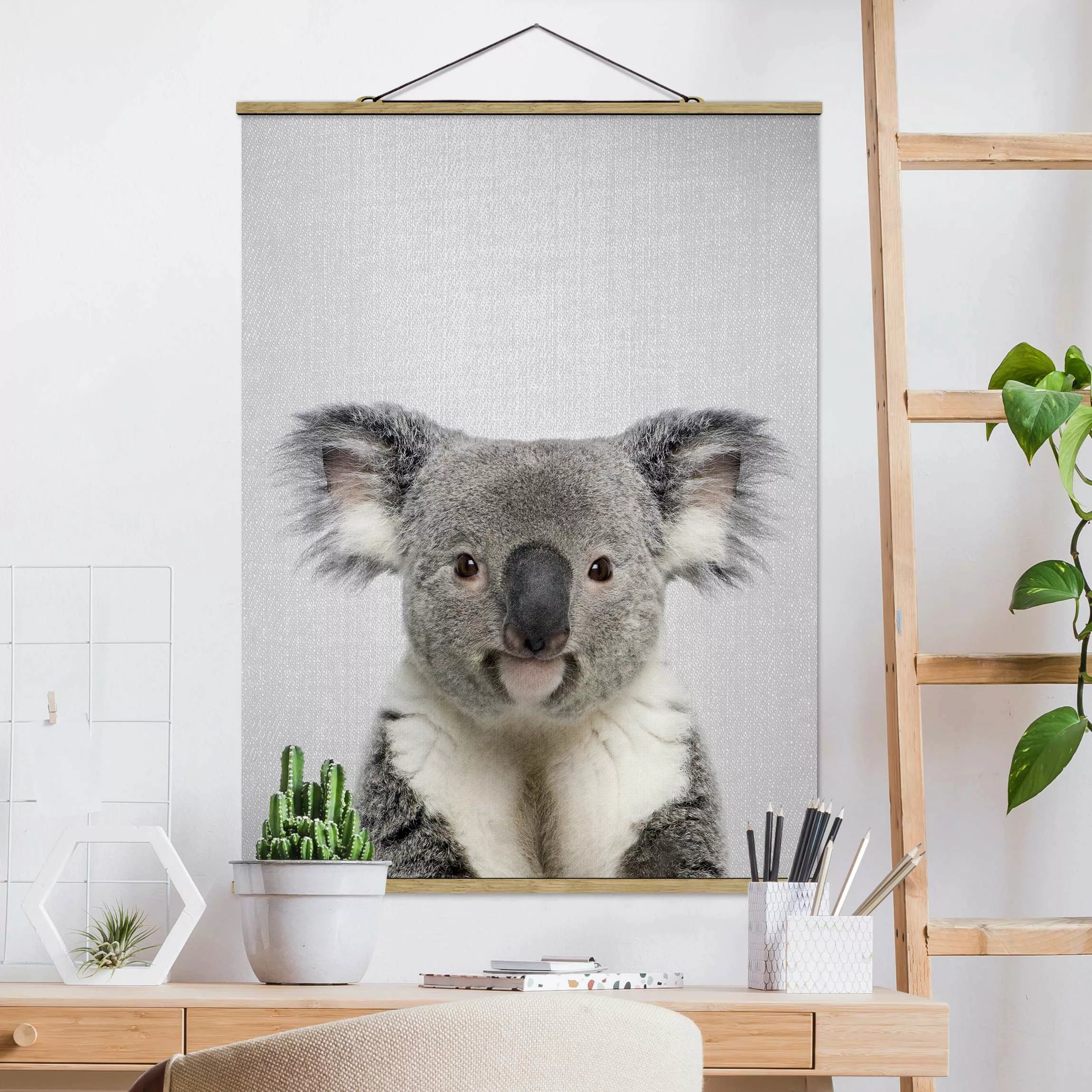 Stoffbild mit Posterleisten Koala Klaus günstig online kaufen