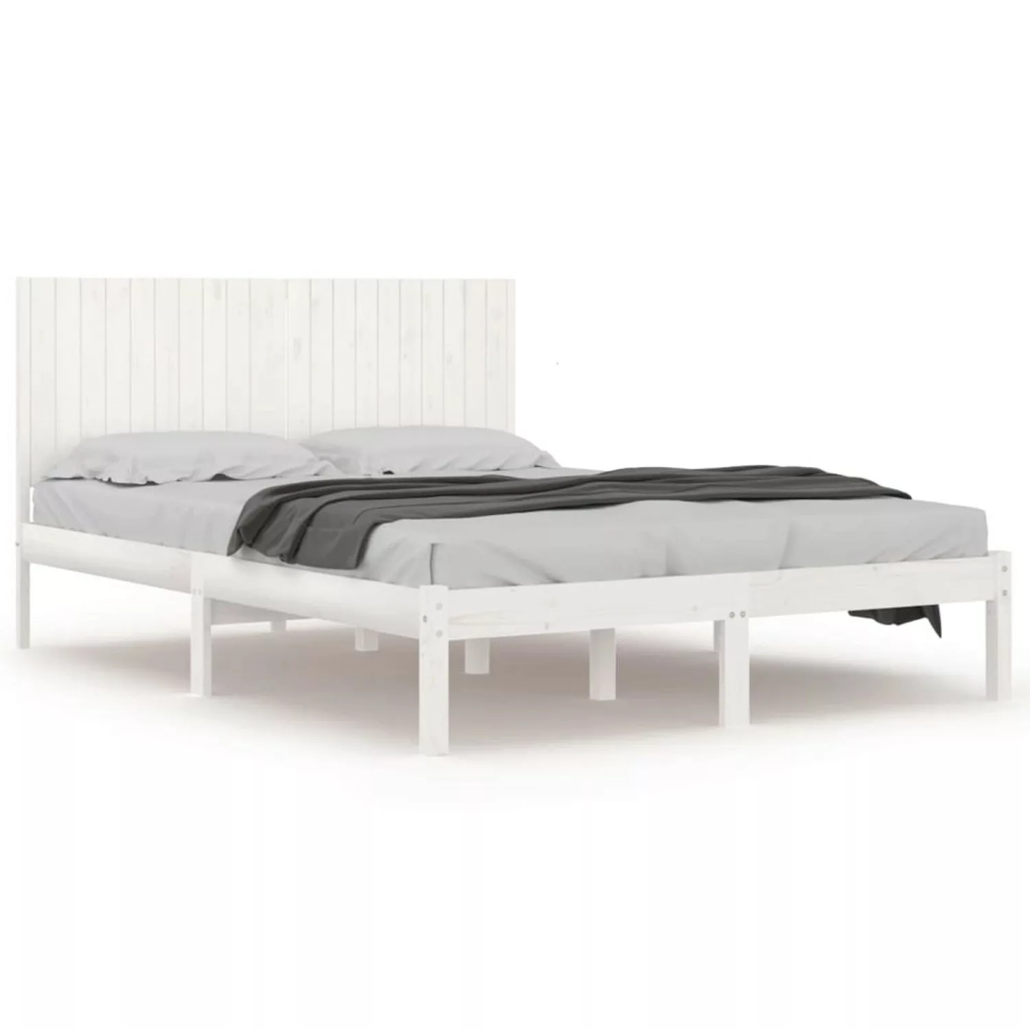 vidaXL Massivholzbett Weiß Kiefer 200x200 cm1179349 günstig online kaufen