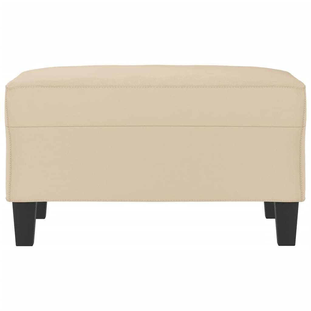 vidaXL Polsterhocker Fußhocker Creme 70x55x41 cm günstig online kaufen