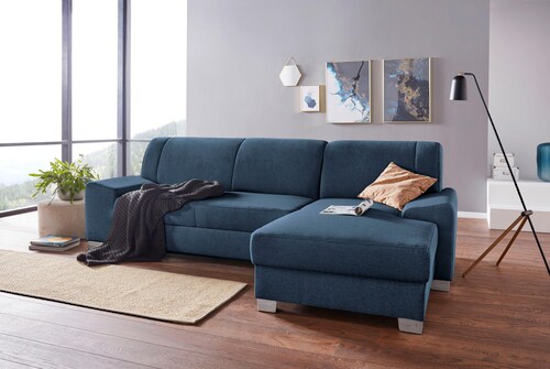 DOMO collection Ecksofa "Anzio L-Form", wahlweise mit Bettfunktion und Fede günstig online kaufen