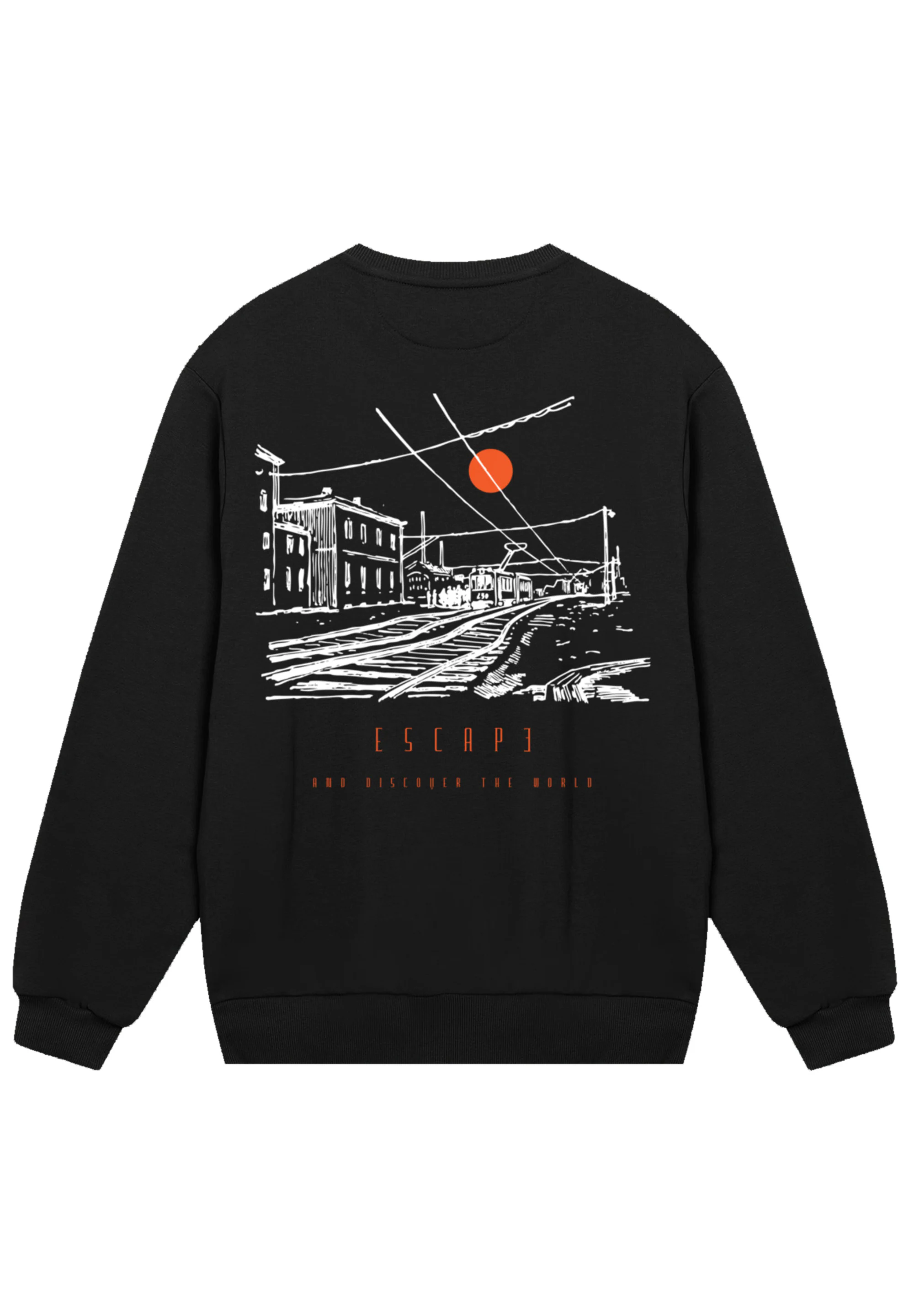F4NT4STIC Sweatshirt "Escape Discover the World Town Train Station", Premiu günstig online kaufen