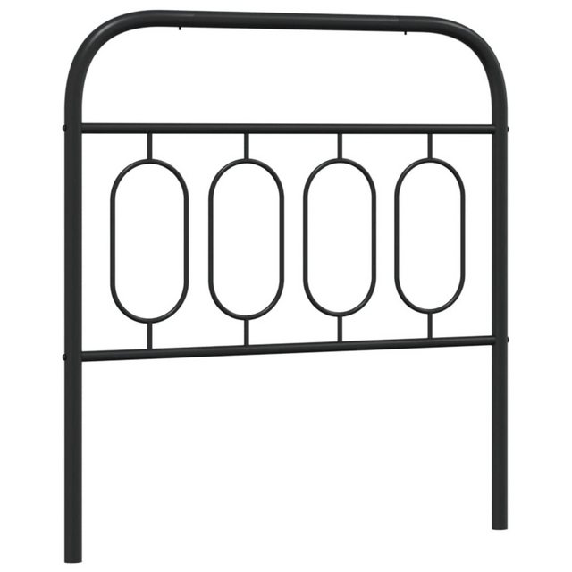 vidaXL Bett, Kopfteil Metall Schwarz 80 cm günstig online kaufen