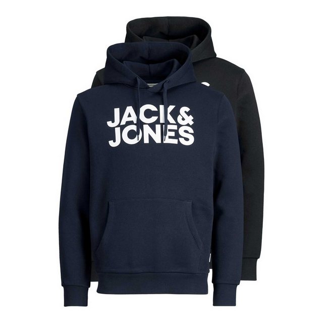 Jack & Jones Herren Hoodie Kapuzenpullover JJECORP LOGO- 2er Pack - Regular günstig online kaufen