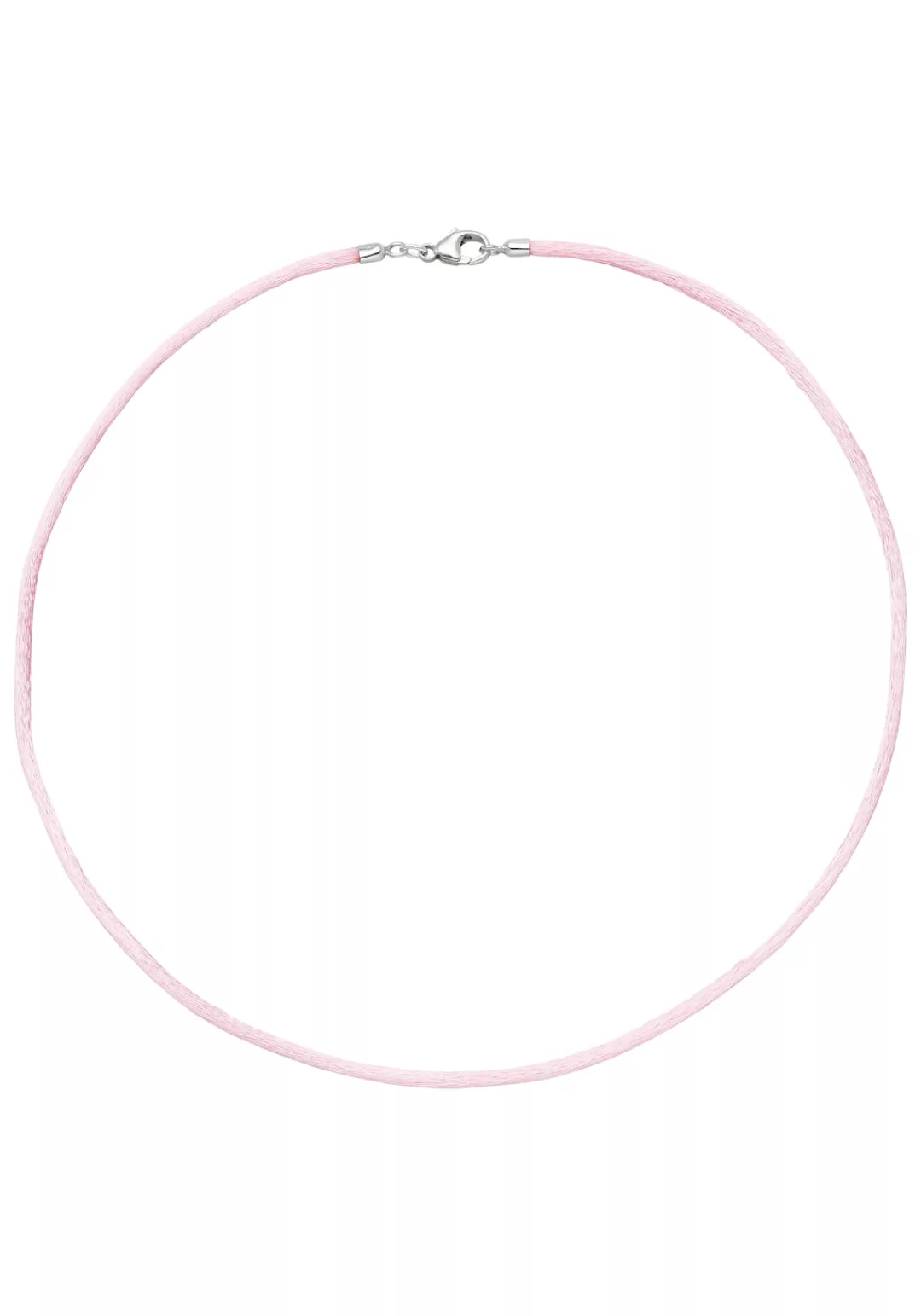 JOBO Kette ohne Anhänger, Seidenkette rosa 42 cm günstig online kaufen