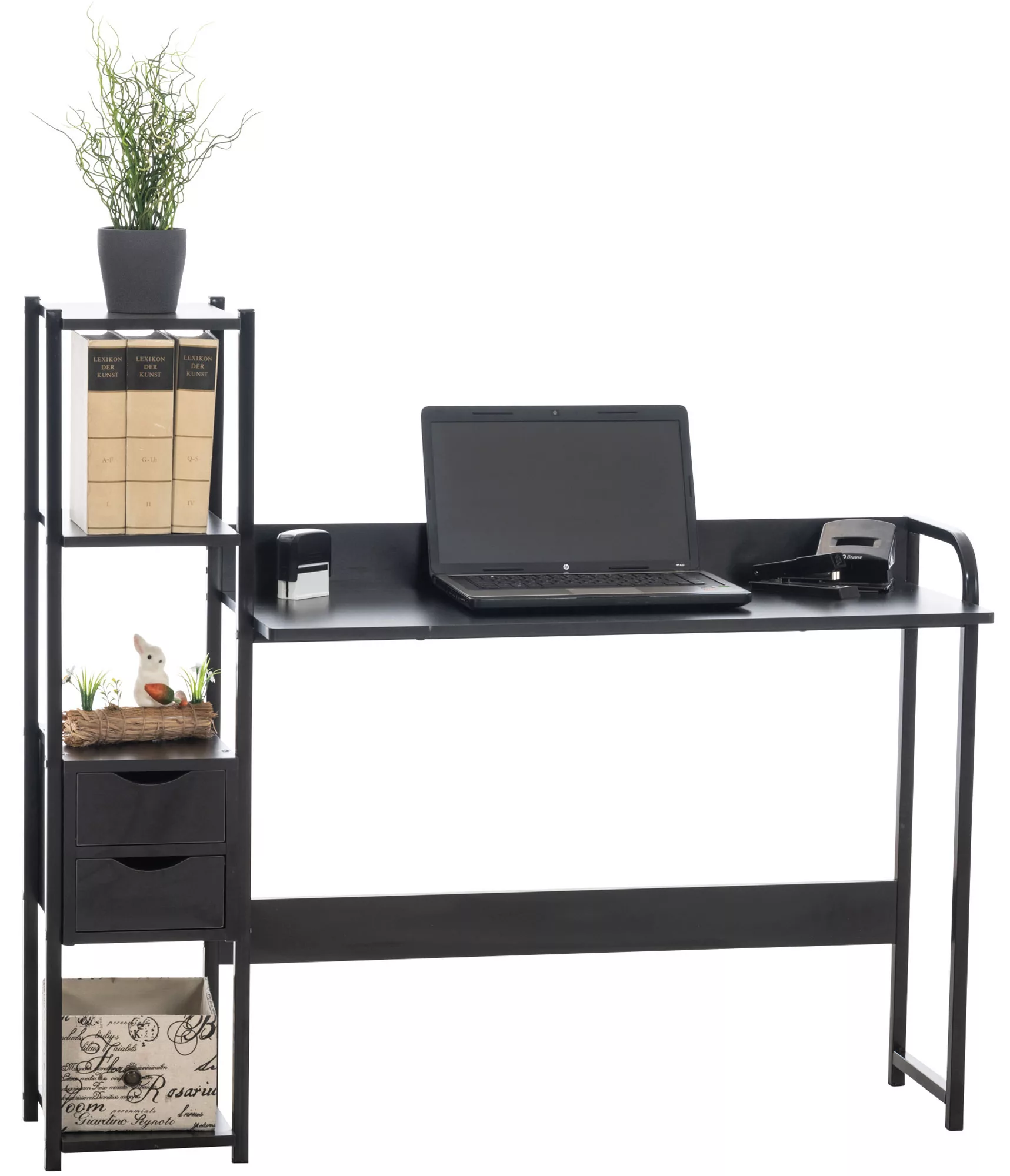 Schreibtisch Widnes Schwarz/schwarz günstig online kaufen