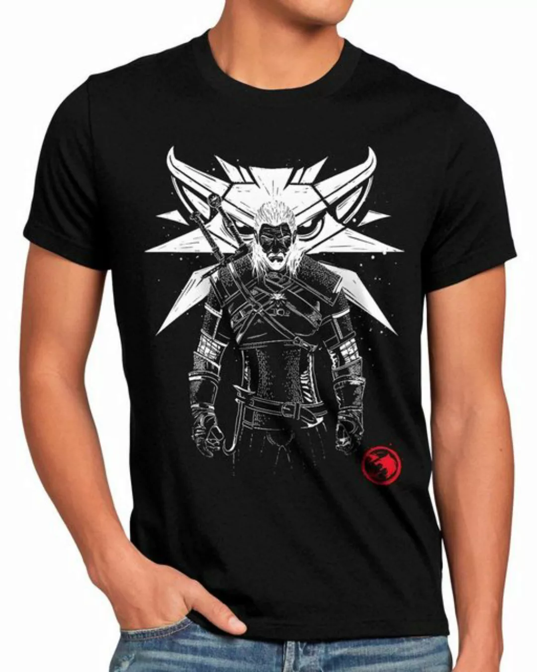 style3 T-Shirt Monster Hunt T-Shirtgeralt riva der hexer the witcher günstig online kaufen