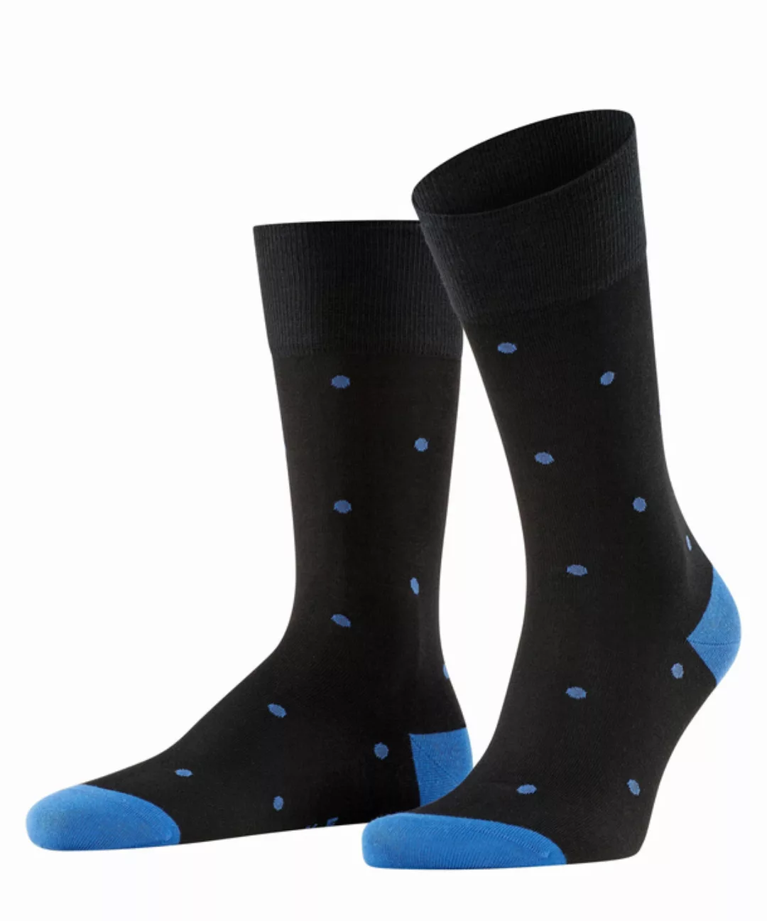 FALKE Dot Herren Socken, 47-50, Schwarz, Punkte, Baumwolle, 13269-301004 günstig online kaufen