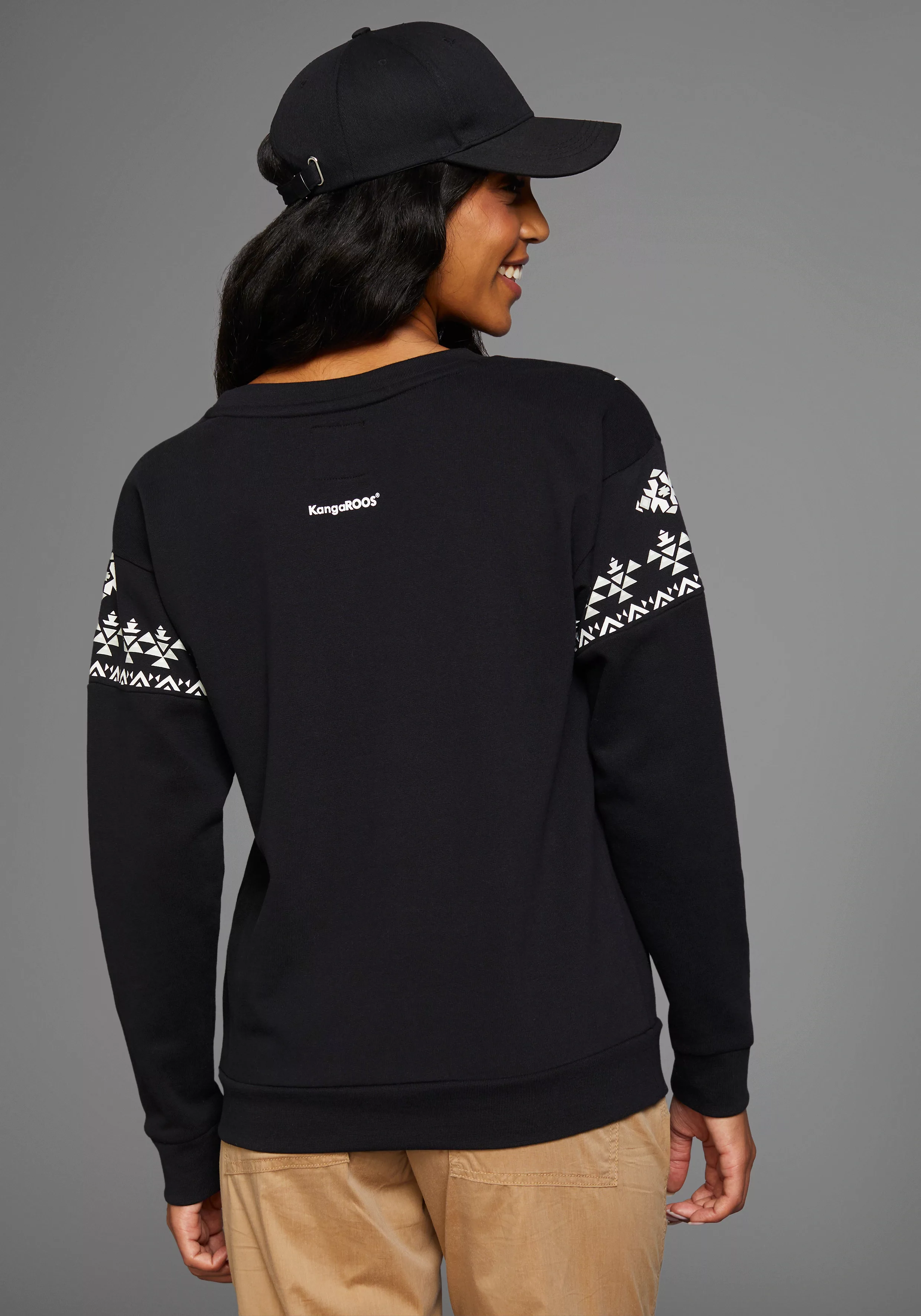 KangaROOS Sweatshirt mit Norweger-Print - NEUE KOLLEKTION günstig online kaufen