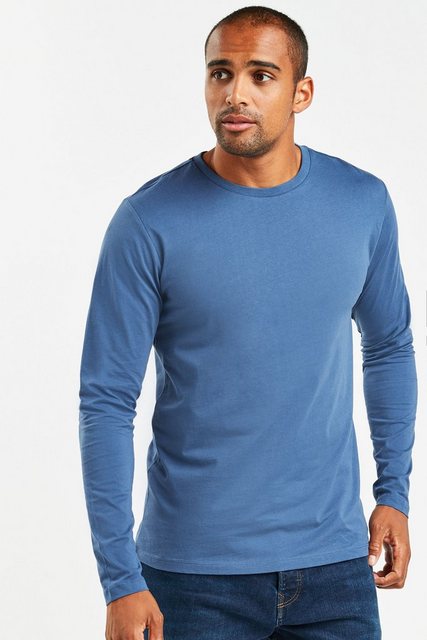 Next Langarmshirt Rundhalsshirt – Regular Fit (1-tlg) günstig online kaufen