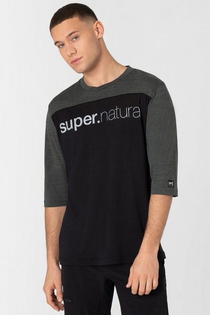 SUPER.NATURAL T-Shirt Merino T-Shirt CONTRAST 3/4 funktioneller Merino-Mate günstig online kaufen