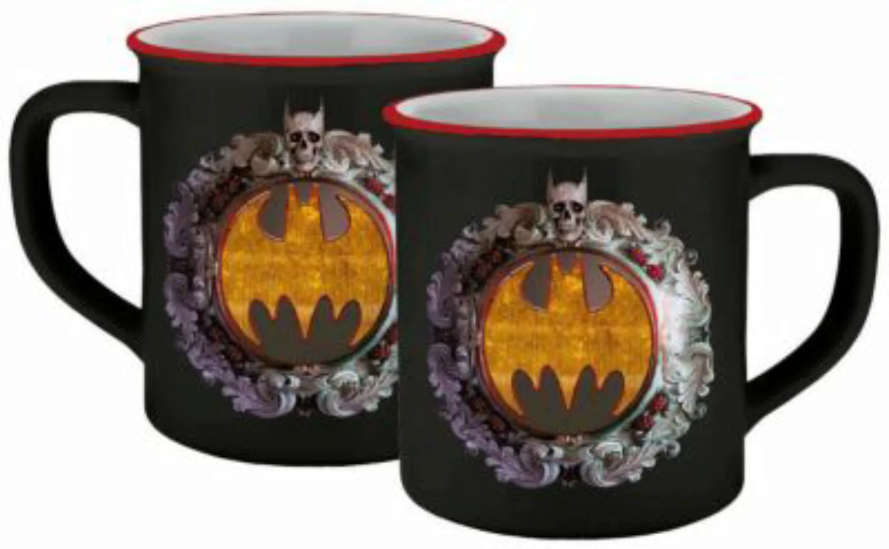 Geda Labels Tasse Batman Wappen Emaille-Optik 400ml Tassen bunt günstig online kaufen