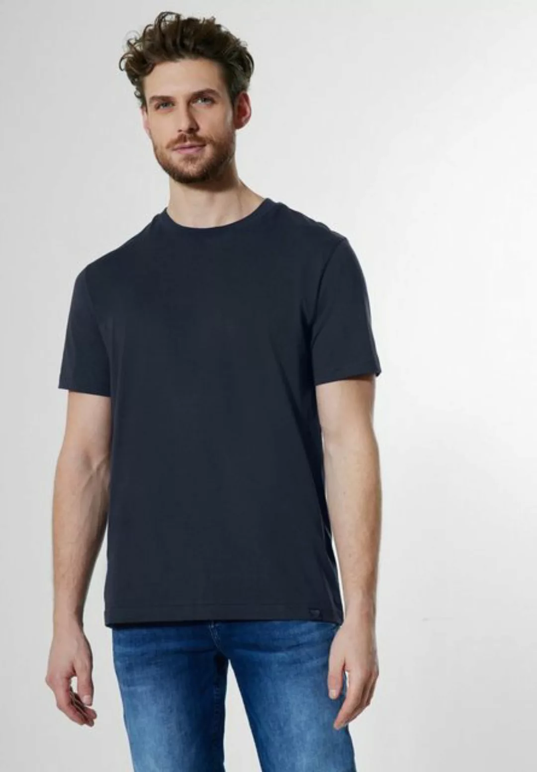 STREET ONE MEN T-Shirt Rundhalsausschnitt günstig online kaufen