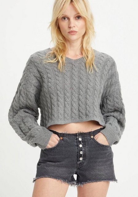 Levi's® Wollpullover RAE CROPPED SWEATER mit Zopfmuster - super kurz geschn günstig online kaufen