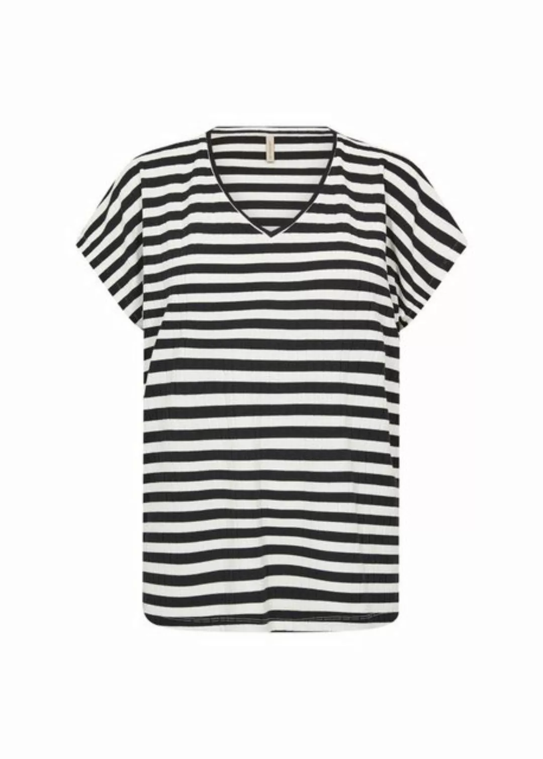 soyaconcept Kurzarmshirt SC-KAIZA 3 T-Shirt, Basicmit V-Ausschnitt und Stre günstig online kaufen