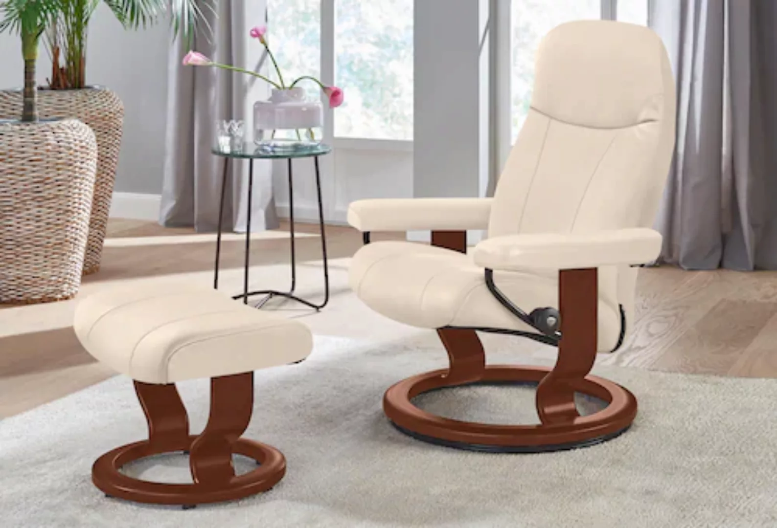 Stressless® Relaxsessel »Garda«, (Set, Relaxsessel mit Hocker), mit Hocker, günstig online kaufen