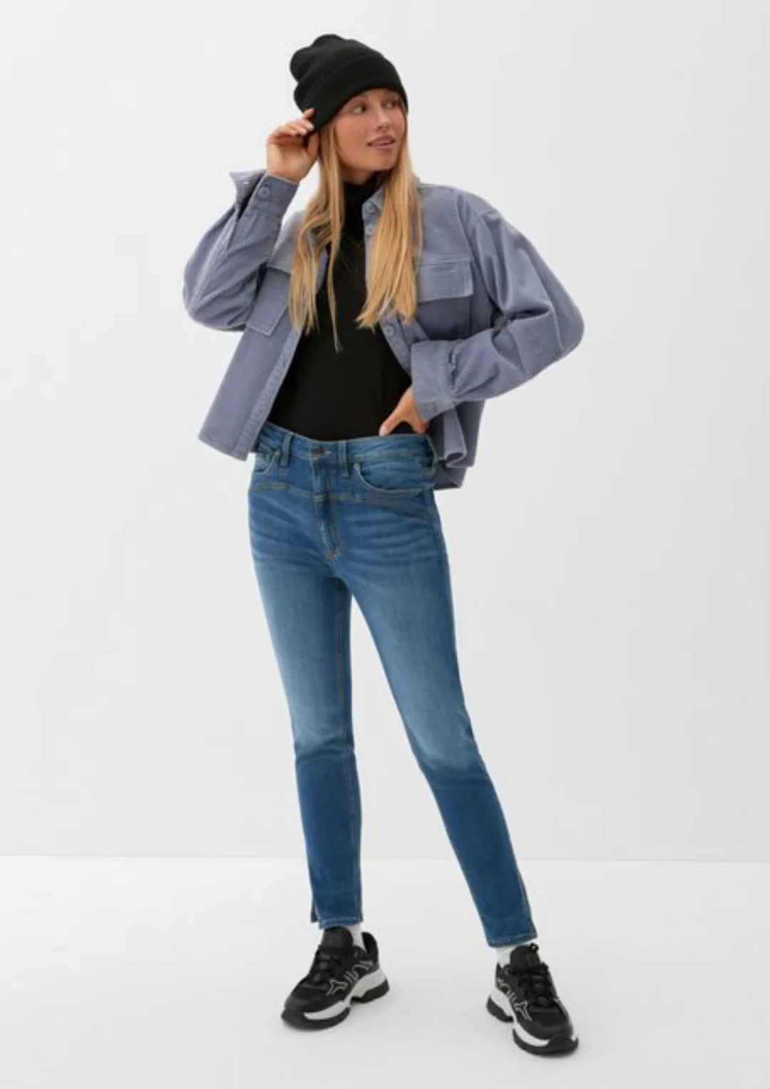 QS 5-Pocket-Jeans Ankle-Jeans Sadie / Skinny Fit / High Rise / Skinny Leg W günstig online kaufen