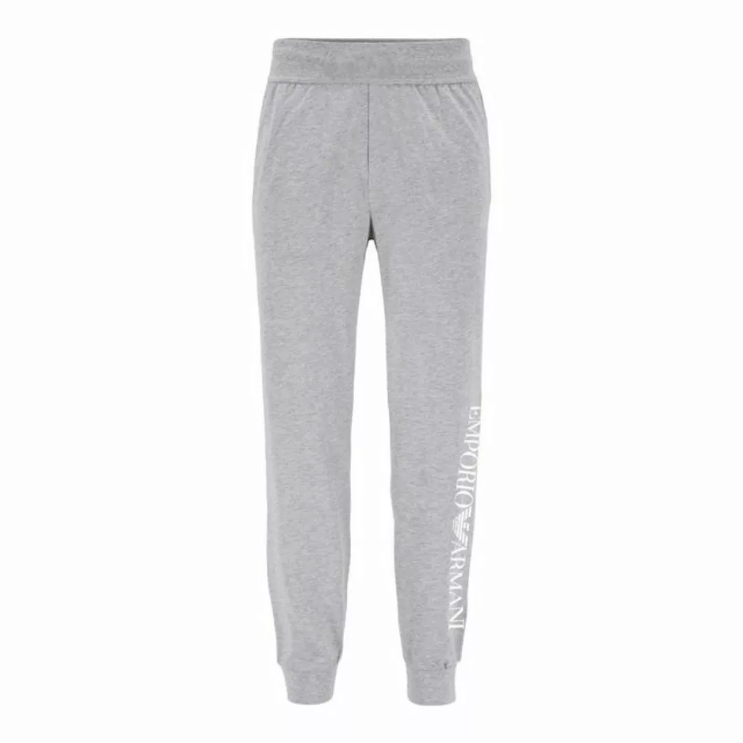 Emporio Armani Loungehose Pants with Cuffs mit kleinem Markenschriftzug am günstig online kaufen