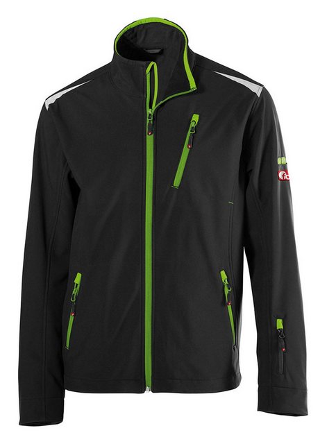 fortis Softshelljacke Herren-SoftsheLjacke twenty-four, schwarz/heLgrün günstig online kaufen