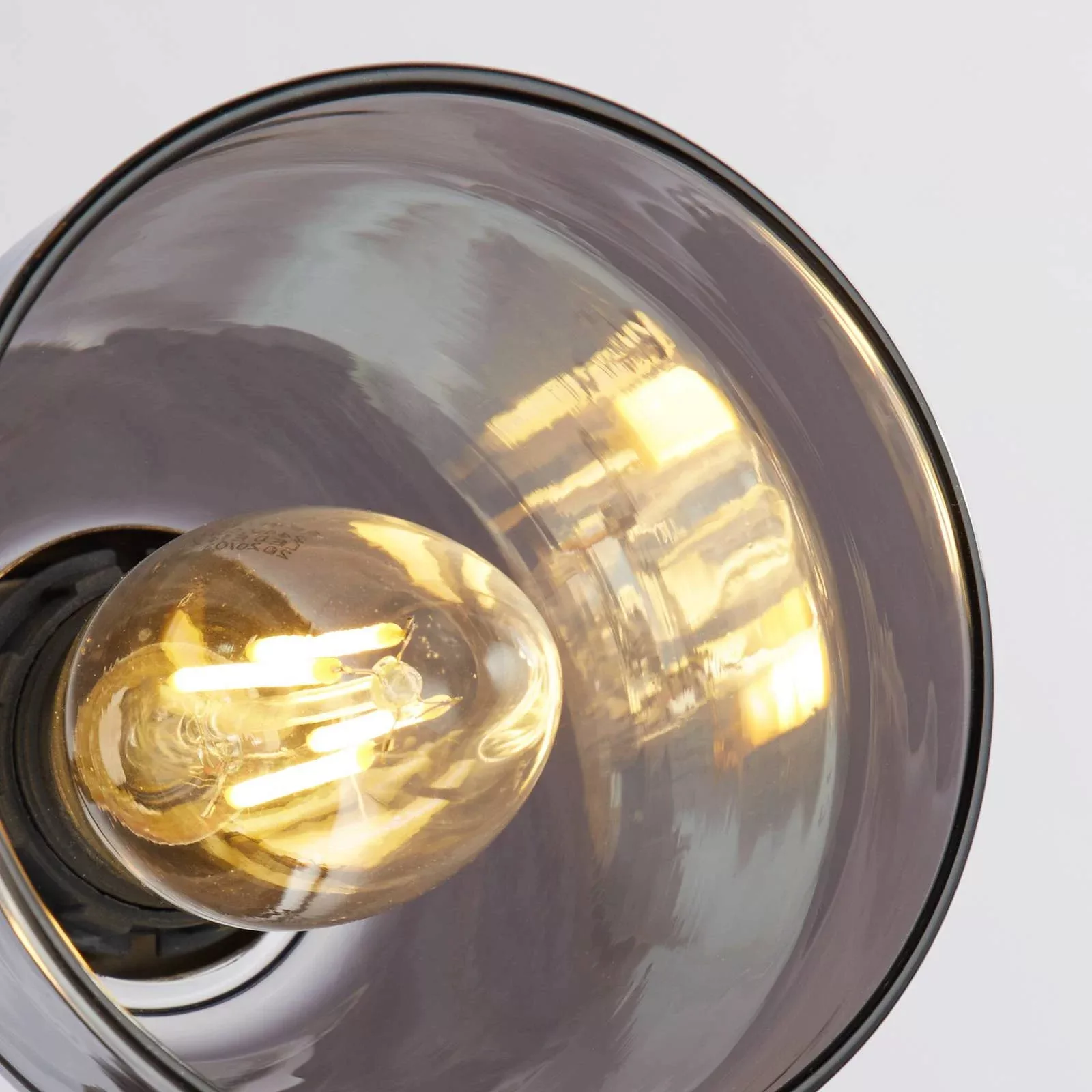 Stehlampe Classy 3-flammig, Rauchglas günstig online kaufen