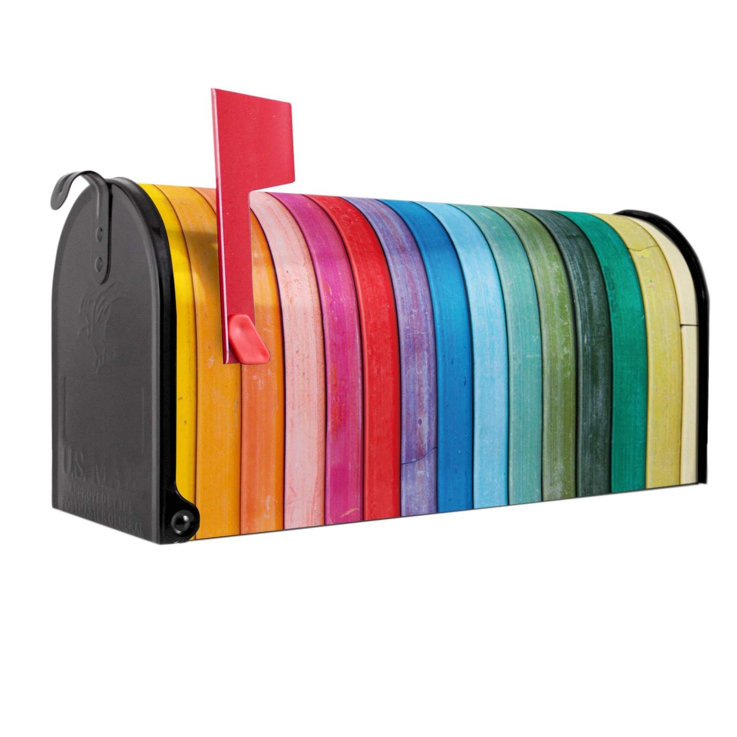 Banjado Amerikanischer Briefkasten Schwarz 48x22x16cm US Mailbox Letterbox günstig online kaufen