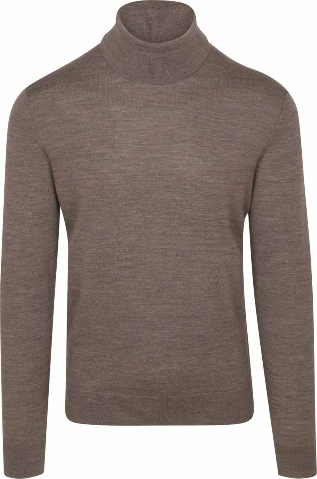 Suitable Merino Rollkragen Melange Taupe - Größe S günstig online kaufen