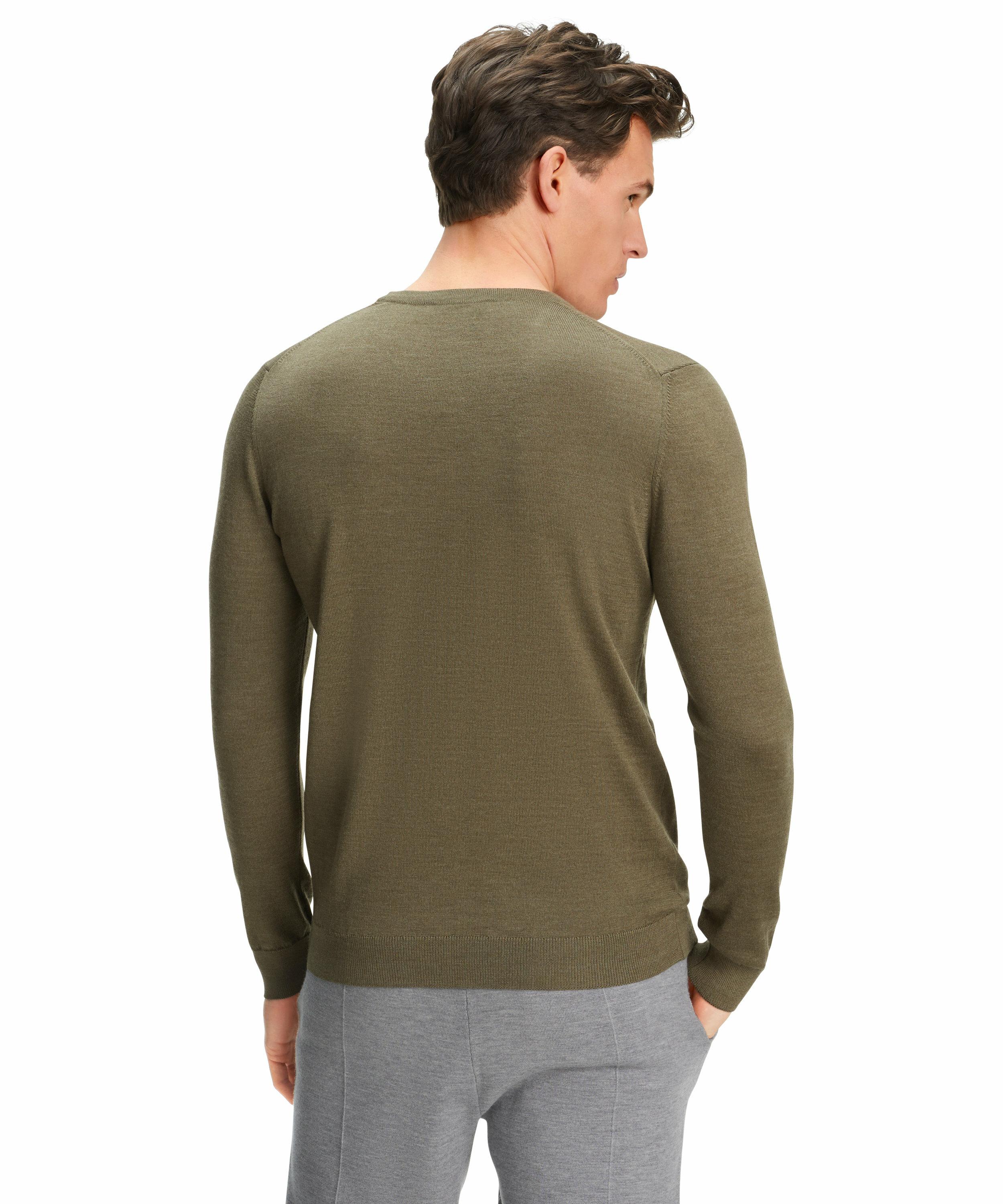 FALKE Herren Pullover V-Ausschnitt, 4XL, Grün, Uni, Wolle, 60911-735808 günstig online kaufen