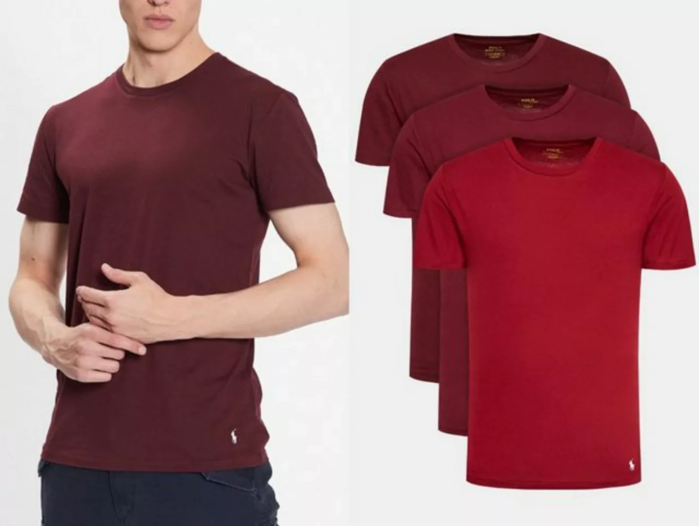 Ralph Lauren T-Shirt Polo Ralph Lauren 3 er Pack Cotton T-Shirt Soft Shirt günstig online kaufen