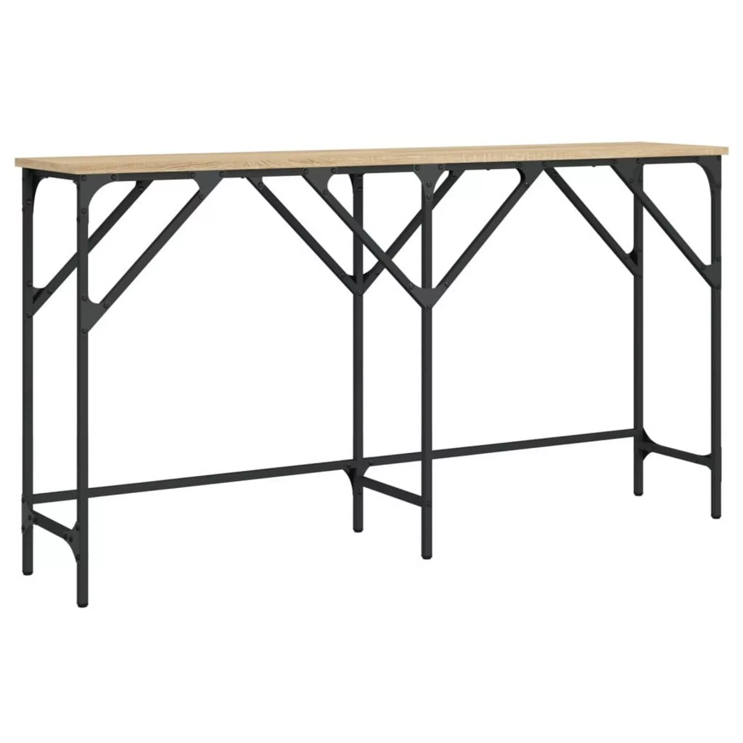 vidaXL Konsolentisch Sonoma-Eiche 140x29x75 cm Holzwerkstoff günstig online kaufen