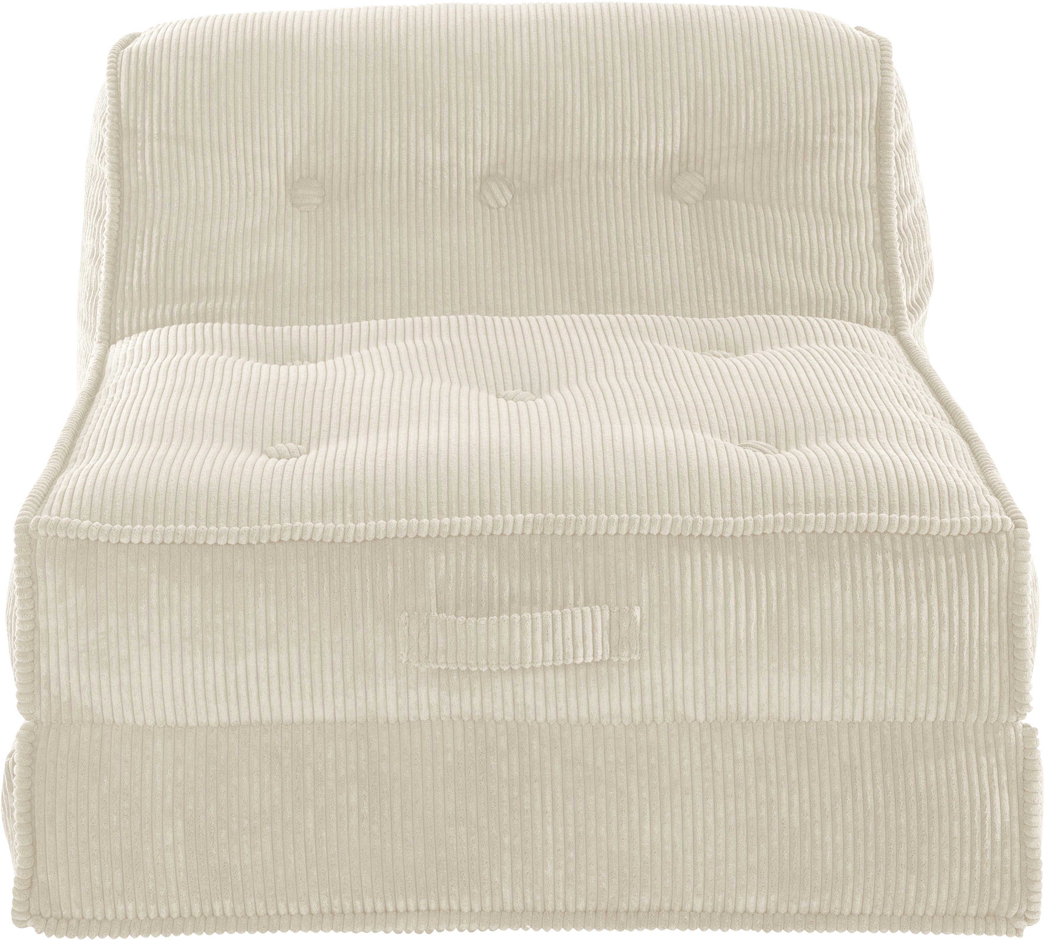 INOSIGN Sessel Pia, Loungesessel aus Cord, günstig online kaufen