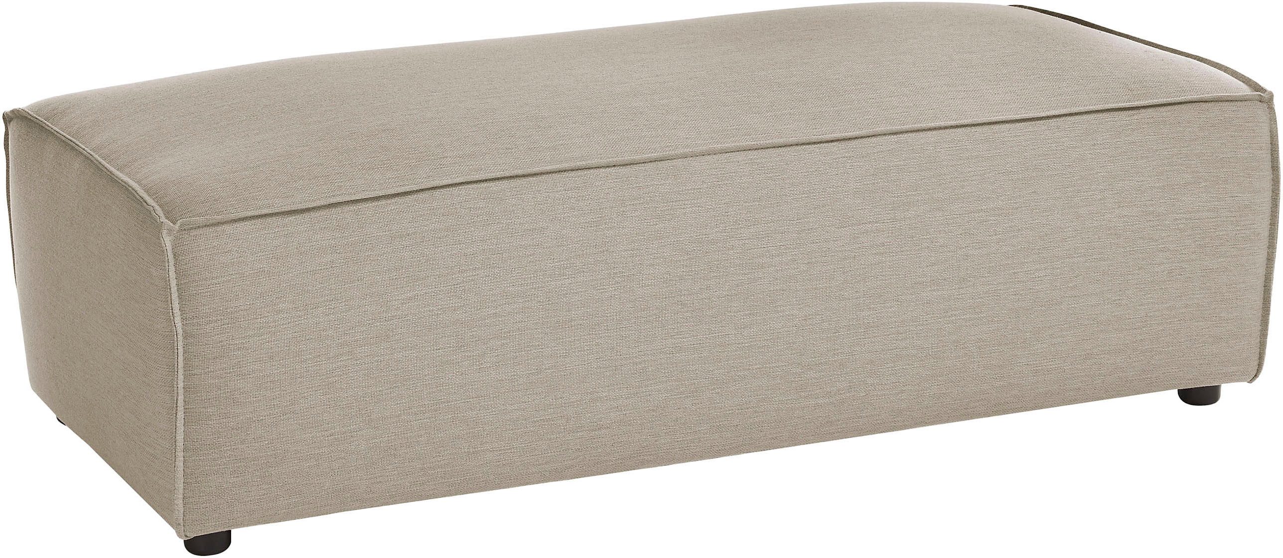 Home affaire Hocker "NEU: SHERWOOD XXL, Polsterhocker, Cord, Webstoff", rec günstig online kaufen