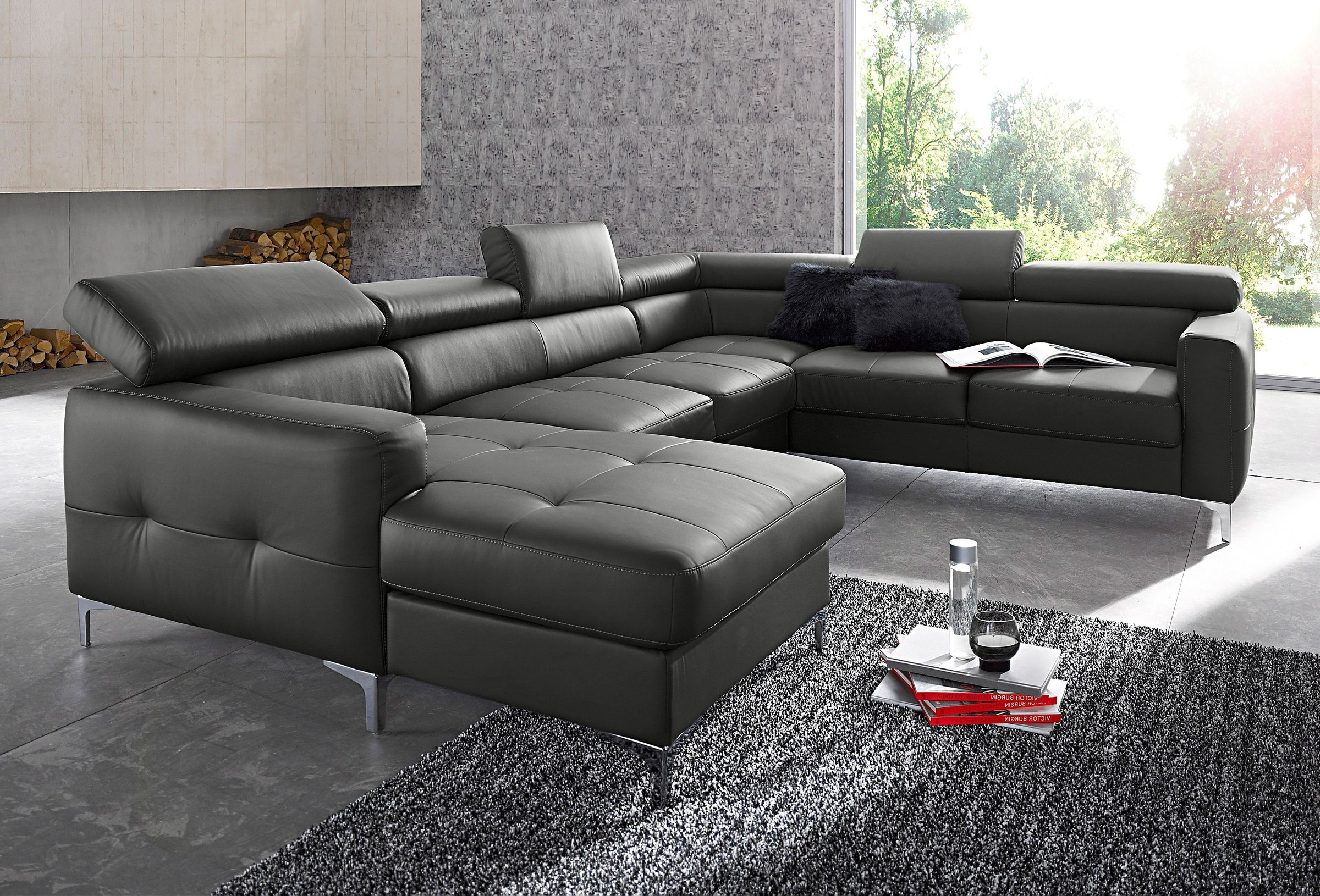 COTTA Polstergarnitur "Sammy U-Form", (Set, Tiefe der Recamiere 169 cm), Se günstig online kaufen