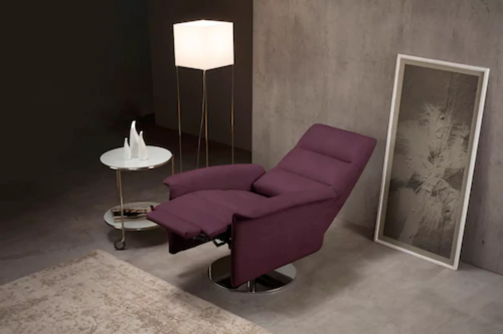 Egoitaliano Sessel »Kelly Designsessel«, drehbar, manuelle Relaxfunktion mi günstig online kaufen