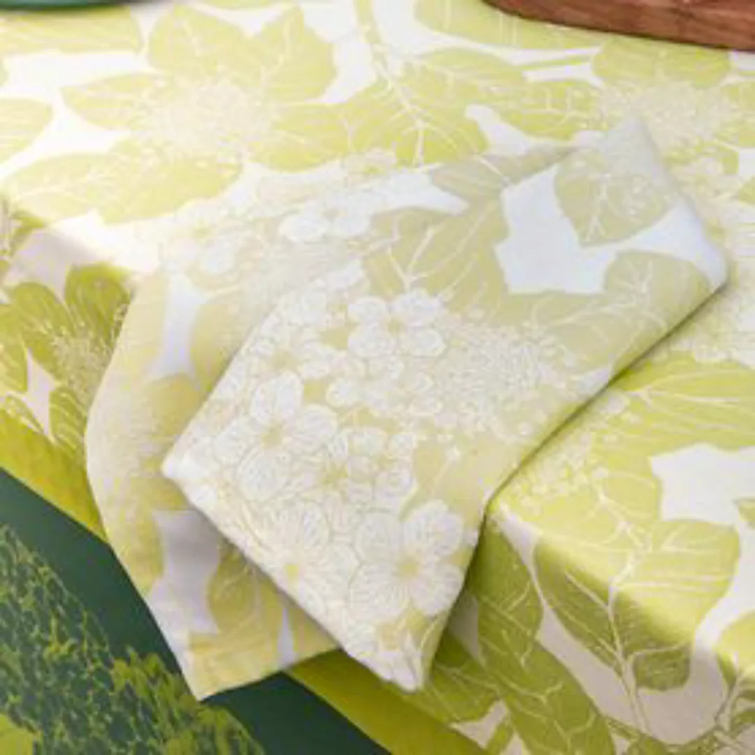 Servietten 4er-Set 'Mille hortensias vert' 4er-Set günstig online kaufen