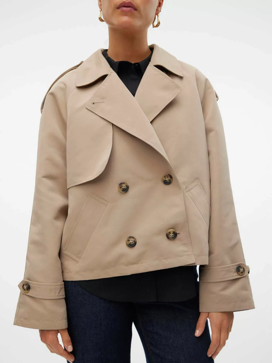 Vero Moda Kurzjacke VMCHLOE SHORT TRENCHCOAT GA NOOS im Trenchcoat Style günstig online kaufen