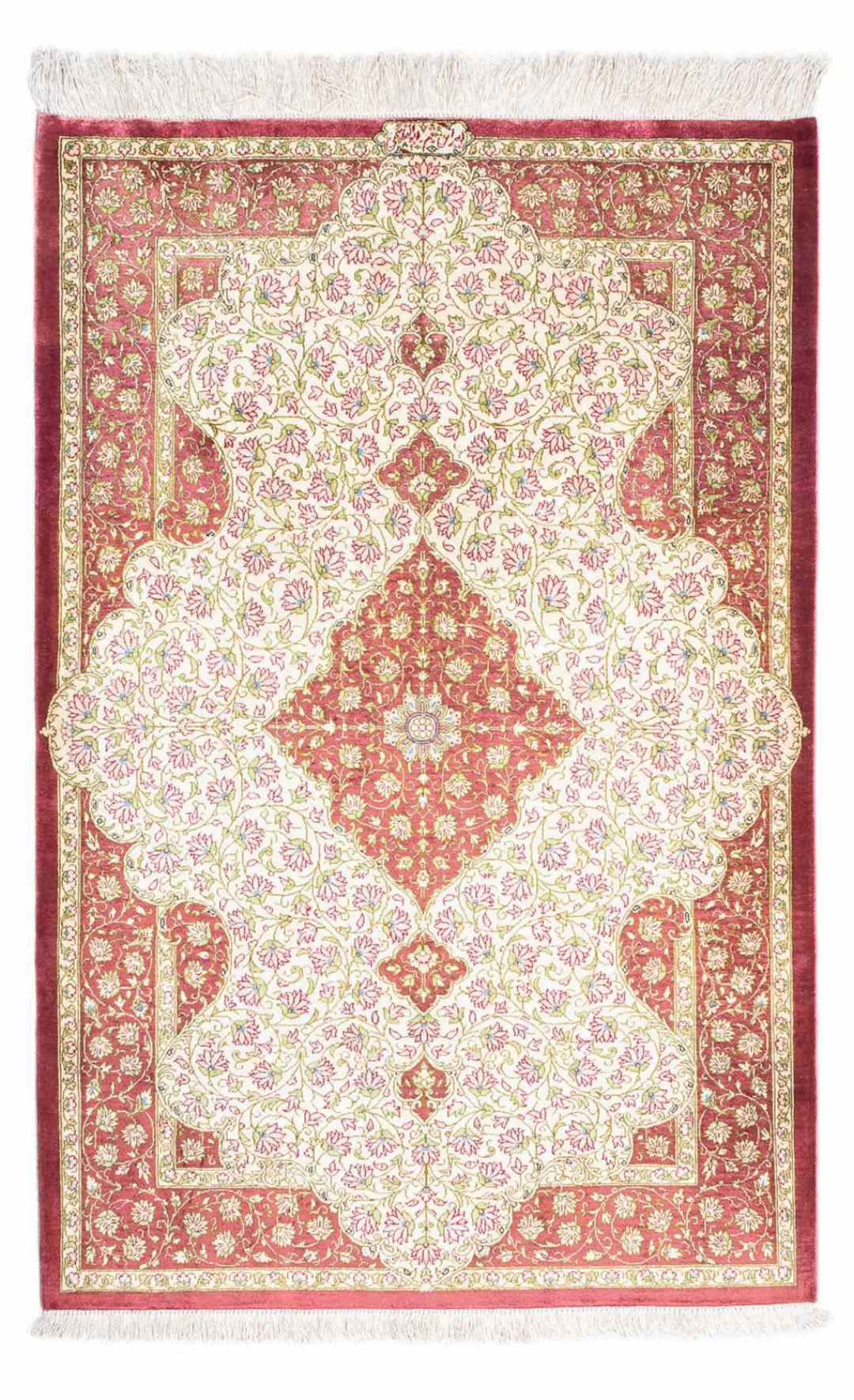 morgenland Orientteppich »Perser - Ghom - 125 x 80 cm - beige«, rechteckig günstig online kaufen