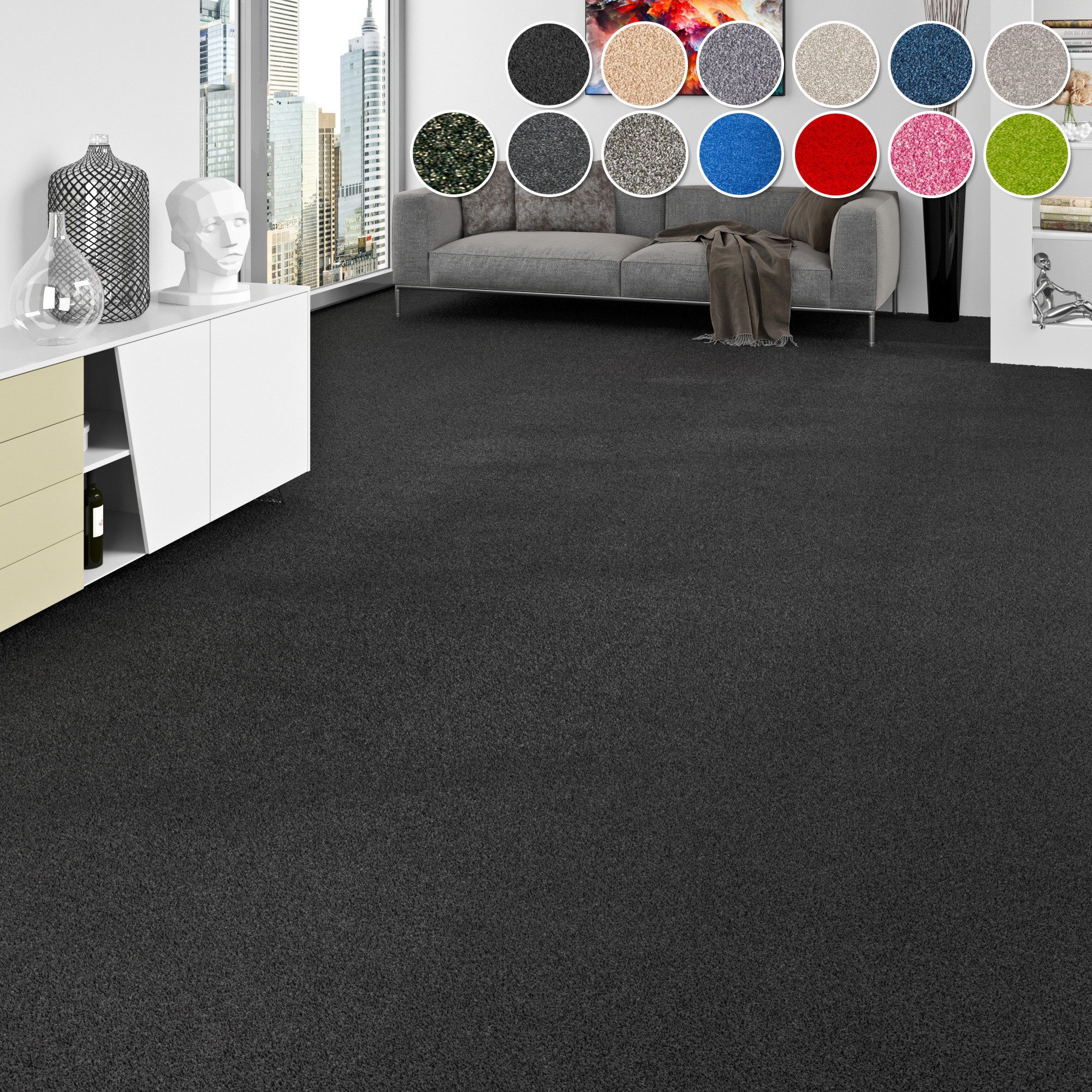my home Teppichboden »Zephyra, Schlinge, Made in Netherlands«, rechteckig, günstig online kaufen