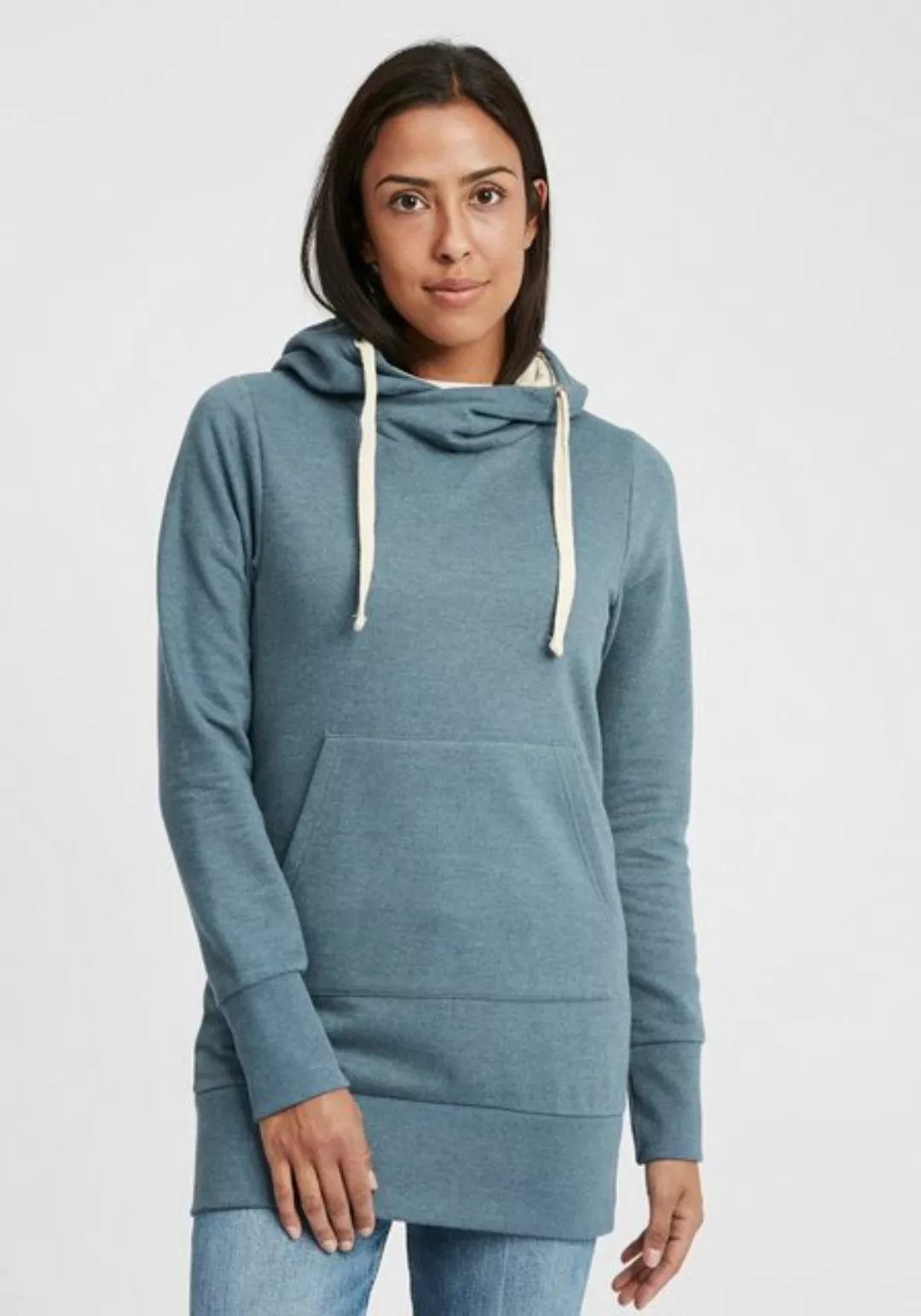 OXMO Kapuzensweatshirt OXJenny lang geschnittenes Kapuzensweatshirt günstig online kaufen
