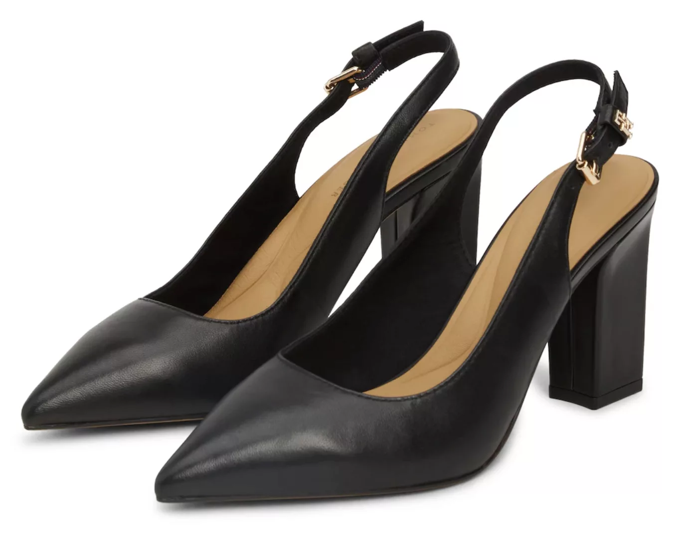 Tommy Hilfiger Slingpumps "TH BLOCK HIGH HEEL PUMP", Abendschuh, Festtagssc günstig online kaufen