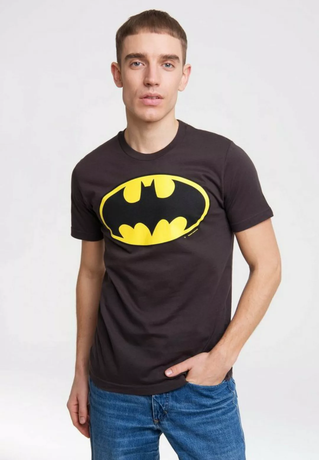 LOGOSHIRT T-Shirt "BATMAN - LOGO", mit coolem Frontprint günstig online kaufen