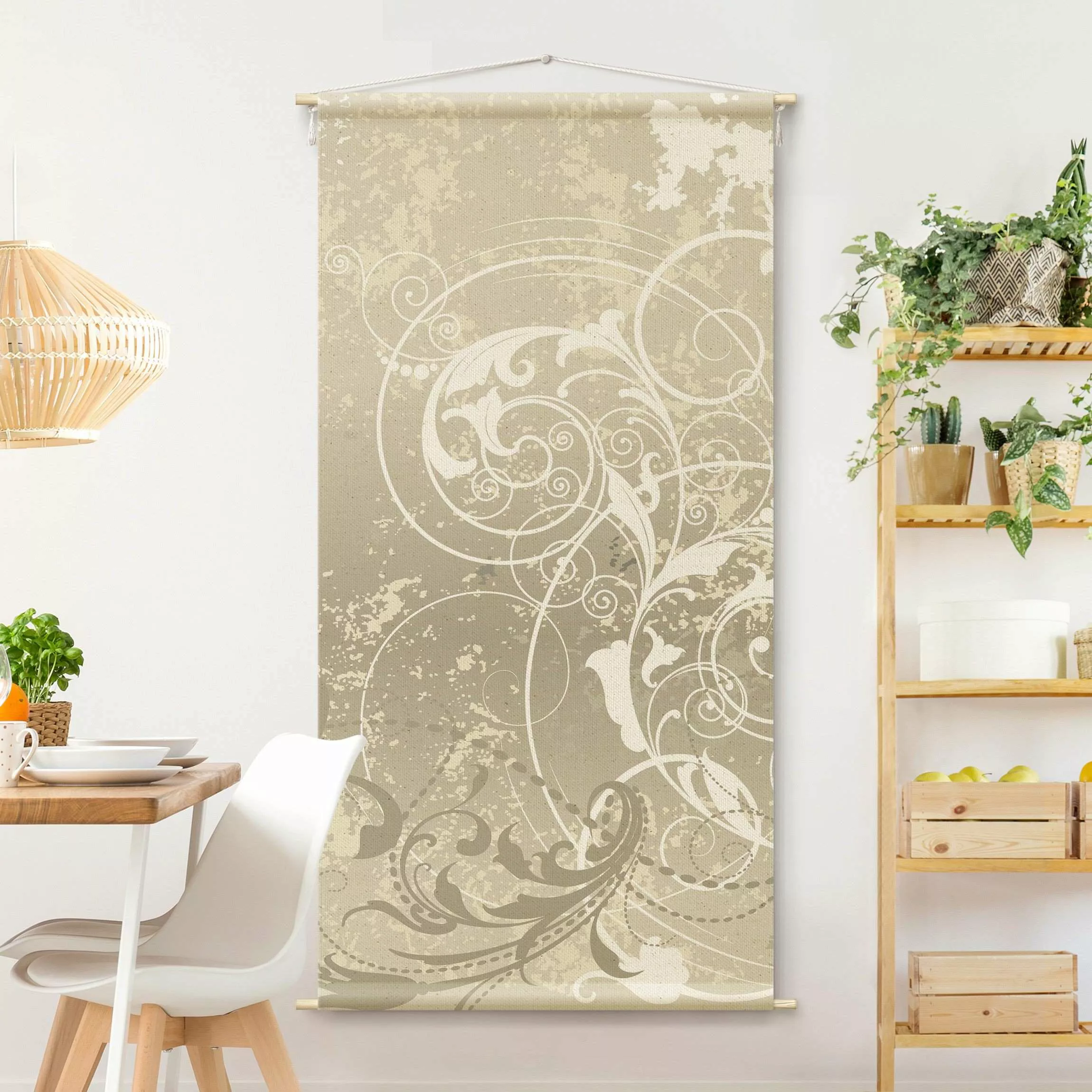 Wandteppich Perlmutt Ornament Design günstig online kaufen